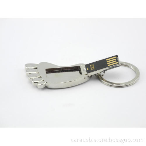 Feet Usb disk gifts customized advertising messages CaraUSB personalized waterproof